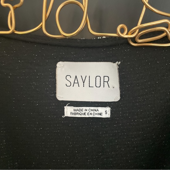 SAYLOR Roslynn Sequin Cross Front High/Low Dress - Small - Picture 7 of 8